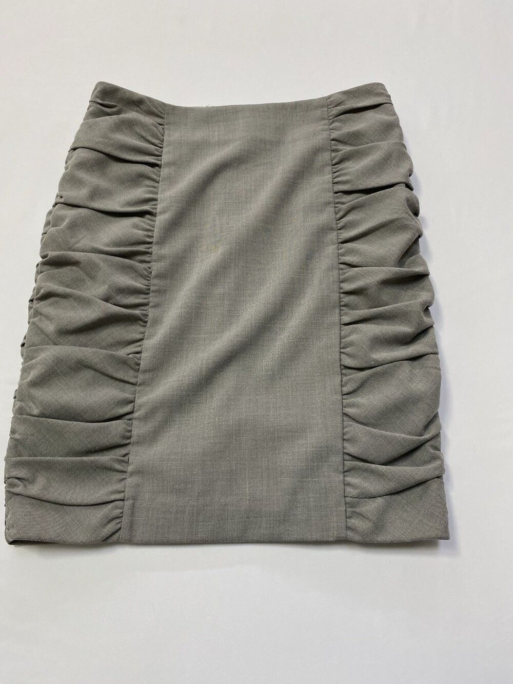 Cartonnier Gray Ruched Side Pencil Skirt Office Career 6 Corpcore Feminine